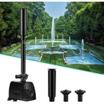 Beijiyi - Jet d'Eau Pompe pour Fontaine, Bassin, étang, Jardin 1000L/h