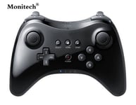 Noir Contrôleur De Manette Sans Fil Dual Joysticks Analogiques Pour Nintendo Wii U Pro