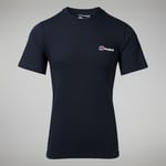 Berghaus Mens Organic Classic Logo Tee Black Cotton - Size Small