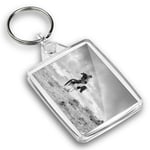 IP02 Passport Keyring BW - Kazakh en Eagle Hunter Man  #35917