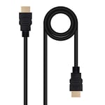 Câble HDMI v2.0 noir, compatible 4K@60Hz, prend en charge jusqu'à 18 Gbps, longueur de 3 mètres, idéal pour une transmission audio et vidéo de haute qualité.