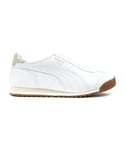 Puma Mens Roma Trainers - White - Size UK 12