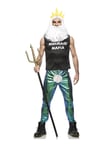 Seeing Red Mermaid Mafia Mens Funny King Triton Atlantis Adult Halloween Costume