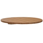 Bistro bordsskiva teak Ø80 cm