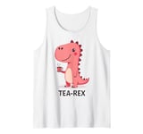 Tea REX happy pink dinosaur Tank Top