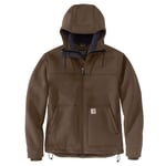 Carhartt Mens Super Dux Relaxed Fit Bonded Active Jacket - Brown Nylon - Size Small