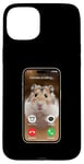 Coque pour iPhone 15 Plus Meme Hamster regardant la caméra frontale Hamster appelle