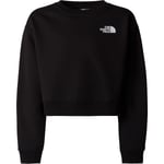 The North Face Crop Cutline Oversized Crew Sweatshirt Barn - Svart - str. 124 - 133