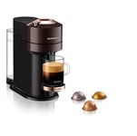 Nespresso Vertuo Next Premium Automatic Pod Coffee Machine for Americano, Decaf, Espresso by Magimix in Rich Brown