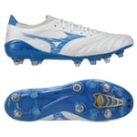 Mizuno Morelia Neo IV Beta Elite SG Mugen - Vit/Blå - Soft Ground (SG), storlek 44