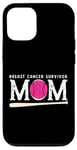 iPhone 15 Pink Ribbon Baseball - Breast Cancer Survivor Mother Mom Case