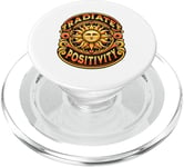 Radiate Positivity Vintage Sun Inspiration Motivation PopSockets PopGrip pour MagSafe