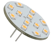 12V G4 baksidepinner 2W 12 SMD2835 led pære, varmhvit