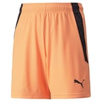 PUMA Mixte enfant Teamliga Jr Shorts, Noir Fluo Citron, 152 EU