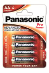 Pack de 4 piles Panasonic Pro Power AA-LR6