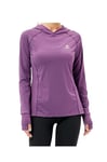 HDTIYUYP Womens Long-Sleeve Running Tops - Ladies UPF Lightweight Sports Hooded Top Fitness Shirts UV Hiking T-Shirt Outdoor Sports Shirts with Thumb Hole Grape XS