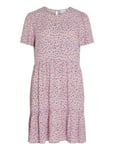 Vipaya S/S Dress - Noos Kort Klänning Pink Vila
