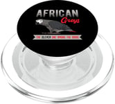 African Greys The Clever One Among The Birds Parrot Bird PopSockets PopGrip for MagSafe