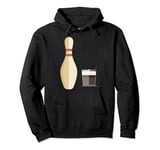 Big Lebowski Bowling Pin Glass Of Whiskey Pullover Hoodie