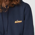 Sweat à capuche Unisexe DC Batman Brodé - Bleu Marine - S