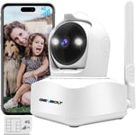 3G/4G Lte Caméra Surveillance Intérieur Avec Carte Sim, 2.5K Ptz Ip Camera Cctv 4G Cellulaire Sans Wifi, Détection Humaine Vision Nocturne Couleur