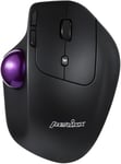 Perimice-720 Souris Trackball Ergonomique Sans Fil 2.4 Ghz Et Bluetooth, Angle Ajustable, 2 Niveaux Dpi, Noir