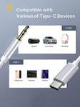 D8 USB C - 3,5 mm Audio Aux Jack -kaapeli, 3,3 jalan USB Type C urossovittimeen Dongle-kaapelin johto Autokuulokkeet, jotka ovat yhteensopivat iPhone 16:n / IPhone16 Pron / IPhone 16 Pro Maxin / Apple Kannettavan IPhone15/15 Pro Max/15 Pron, Samsung Galax