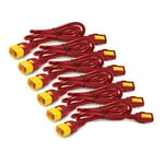 APC Power Cord Kit 6 EA Locking C13 vers C14 Rouge 1,2 m