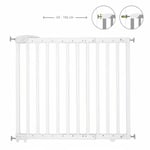 Badabulle - Deco Pop Blanche Barriere de Sécurité Extensible Fixation Pression & Vis (63,5 - 106cm)