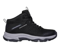 Skechers Femme Trego Trail Kismet, Garniture charbon de bois en maille synthétique noire, 39 EU