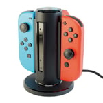 Fyr Joy-Con-laddare - 4-fack Switch Laddningsstation - Char