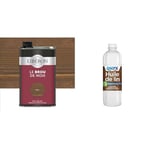 LIBERON Brou de noix pour teinter et protéger vos meuble, 500mL & Onyx - Huile de Lin pour Bois - 100% Graines de Lin - Protection, Rénovation et Entretien Bois