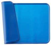 Amazon Basics Tapis de gamelle en silicone étanche pour animaux de compagnie - 47 x 29 cm, Unique, Bleu