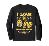 I Love Beeing An Agricultural Inspector Bee Lover Profession Long Sleeve T-Shirt