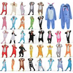 Djurpyjamas Kigurumi Nattkläder Kostymer Vuxen Jumpsuit Outfit V #2 Tiger kids M(6-7Y)