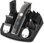 Beard Trimmer Mens Hair Clippers,11-in-1 Cordless Face Nose Body Haircut Kit, E