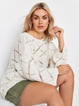 Yours Curve Ladder Stitch Jumper Ivory, Cream, Size 18-20, Women