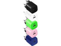 Orno Charger Exc Cube, 2Xusb (Typ A+C), 33W, Snabbladdning, Färgmix