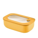 Guzzini - Kitchen Active Design, STORE&MORE BIO, Rectangular Airtight Fridge/Freezer/Microwave Containers - Mango Yellow, 20 x12 x h7cm | 900 ml - 171001236