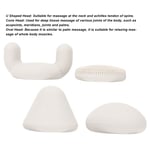 4pcs Mini Massager Replacement Head Silicone Safe Relieve Fatigue Deep Tissue