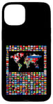 iPhone 15 Plus 247 Flags,World Flags,World map with flags. Case