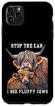 Coque pour iPhone 11 Pro Max Arrêtez la voiture, je vois une éleveuse de vaches moelleuses qui aime les vaches