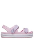 Crocs Ballerina/lavender Crocband Cruiser Sandal, Pink, Size 10 Younger