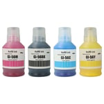 4x Refill Ink black/cyan/magenta/yellow for Canon MAXIFY GX 5050 GX 6050 GX 4050