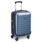 DELSEY PARIS - Segur 2.0 - Valise Cabine Rigide Extensible - 55x35x30 cm - 51 Litres - S - Bleu