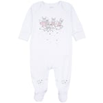 Livly sweet dreams angels cover footie – white/pink - newborn