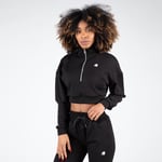 Gorilla Wear Ocala Cropped Half-zip Sweatshirt Black Xl