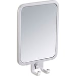 Miroir Anti Buée Premium Plus, Miroir Cosmétique mural, Acier Inox, 13,5x20,5x6,5 cm, Brillant - Wenko