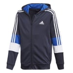 Adidas Boys Hoodie Kids Full Zip Hoody Aeroready Tracksuit Top Hooded Jackets