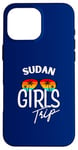 Coque pour iPhone 16 Pro Max Girls Trip Soudan Voyage Vacances Femmes Soudan